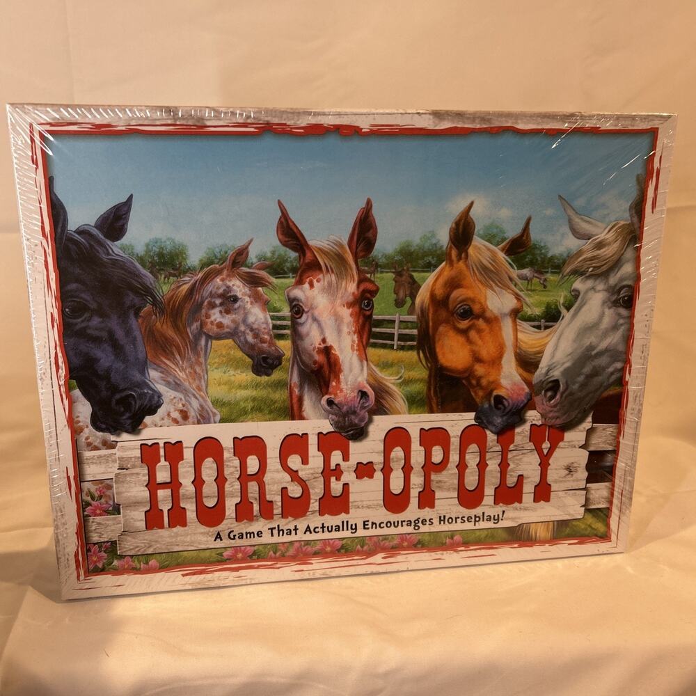 Horse Opoly Board Game NIB Delightful game of Horseplay 2-6 players 8yrs & up